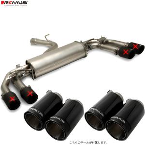 レムス マフラー アウディ S3 (8Y) スポーツバック GYDNFF REMUS マフラー 正規品 0046 98CBR テールセット｜web-carshop