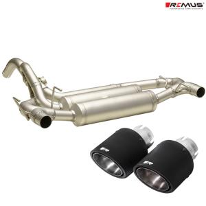 REMUS（レムス） テールエンド φ115 アングル ブラッククローム 0046