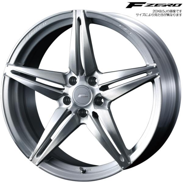 WEDS F-ZERO FZ-3 ブラッシュド 4本 18×7.5J+38 5H 114.3 φ73...