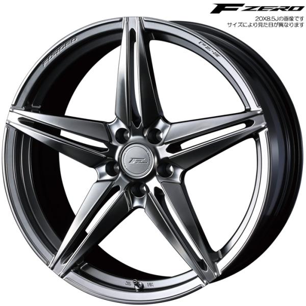WEDS F-ZERO FZ-3 ダイヤモンドブラック 4本 18×7.5J+38 5H 114.3...