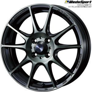 WedsSport SA-25R WBC 1本 16&#215;6.5J+38 4H 100 ウェッズスポーツ ホイール SA25R ウォースブラッククリアー 73691