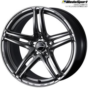 WedsSport SA-52R PSB 1本 18×9.5J+45 5H 114.3 φ73 ウェッズスポーツ ホイール SA-52R プラチナシルバーブラック 74899