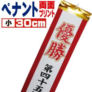 優勝旗・カップ・トロフィー用　文字入れオーダーペナント 30cm (小) 両面インクジェットプリント　291sp-017