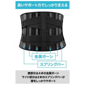 腰 サポーター 腰痛ベルト 腰痛コルセット 腰...の詳細画像4