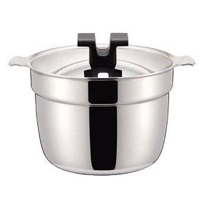 炊飯鍋 Sタイプ 5合炊き 4.5L 全面ステンレス アルミ芯3層鋼 日本製 RP-5S ライスポット 送料無料(沖縄・離島は除く)