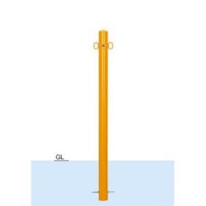 鉄製車止め ポールタイプ 直径60.5mm×厚2.3mm×高さ850mm 固定式 鉄製車止め ポールタイプ 直径60.5mm×厚2.3mm×高さ850mm 固定式