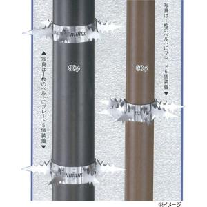 ベルト式忍び返し(縦樋・パイプ用)ブレード6枚...の詳細画像1