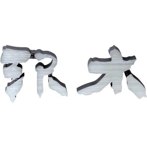 和風モダン表札(サインプレート) アルミ鋳物表札 文字独立タイプCW-3