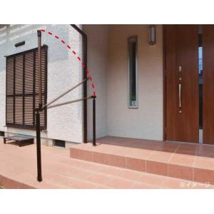 屋外用手すりセット(玄関アプローチ遮断機付き手すりベースプレート式