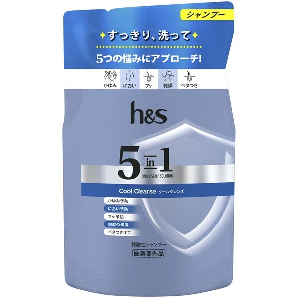 まとめ得 ｈ＆ｓ ５ｉｎ１ クールクレンズ シャンプー つめかえ Ｐ＆Ｇ シャンプー  x [18個...