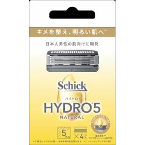 まとめ得 ハイドロ５ ナチュラル 替刃 ４コ入 シック(Schick) 男性用カミソリ x [6個]...