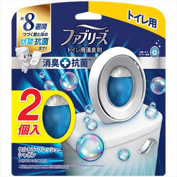 まとめ得 ファブリーズＷ消臭 トイレ用消臭剤＋抗菌 ウルトラ・フレッシュ・シャボン２個パック x [...