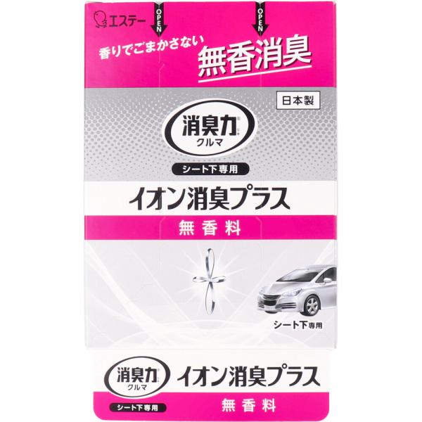 まとめ得 クルマの消臭力 シート下専用 イオン消臭プラス 無香料 200g x [18個] /k