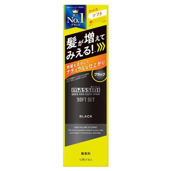 まとめ得 マッシーニ クイックヘアカバースプレー ソフトセット ブラック 140g x [6個] /...