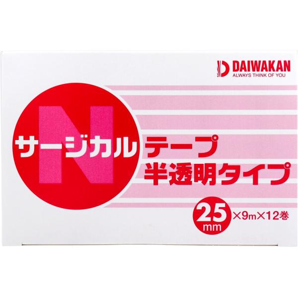 まとめ得 サージカルテープ 半透明タイプ 25mm×9m×12巻入 x [2個] /k