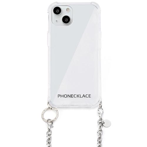 まとめ得 PHONECKLACE チェーンショルダーストラップ付きクリアケース for iPhone...