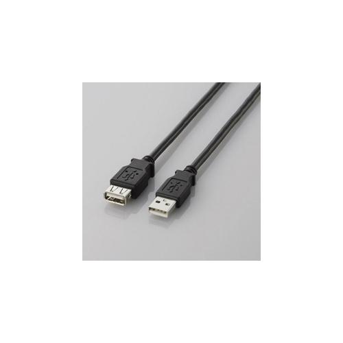 まとめ得 エレコム USB2.0延長ケーブル(A-A延長タイプ) 3m ブラック U2C-E30BK...