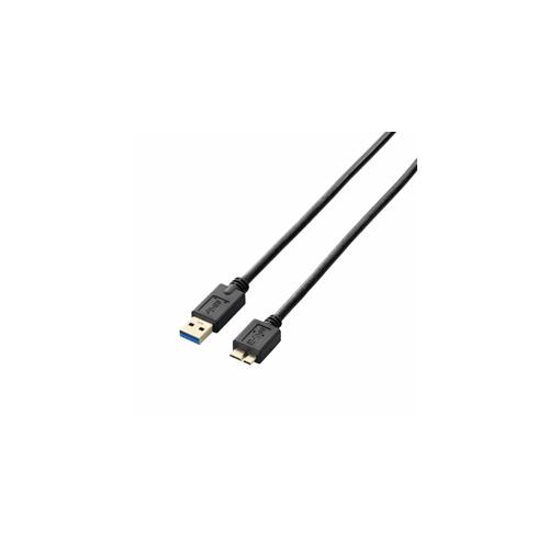 まとめ得 エレコム USB3.0ケーブル(A-microB) 0.5m ブラック USB3-AMB0...