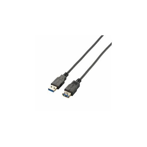 まとめ得 エレコム 極細USB3.0延長ケーブル(A-A) 2m ブラック USB3-EX20BK ...