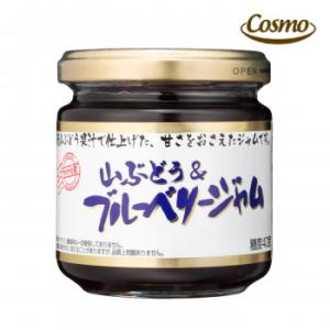 コスモ食品　ひろさき屋　山ぶどう＆ブルーベリージャム　185g　12個×2ケース /a