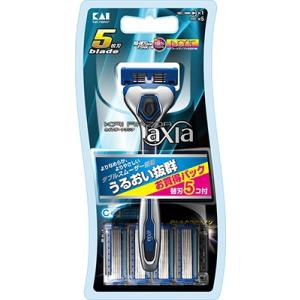 まとめ得 ＫＡＩＲＡＺＯＲ ａｘｉａ コンボパック ５Ｐ 貝印 男性用カミソリ x [5個] /h 