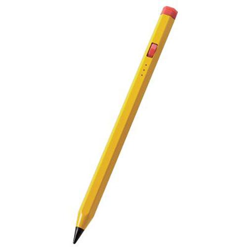まとめ得 エレコム iPad用 タッチペン スタイラスペン 充電式 スリム 六角鉛筆型 イエロー P...