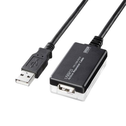 サンワサプライ 12m延長USB2.0アクティブリピーターケーブル KB-USB-R212N /l