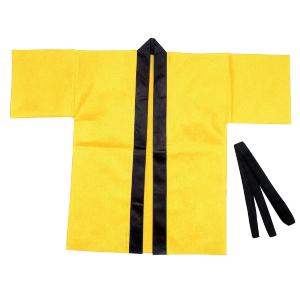 【法人様のみの販売】アーテック　カラー不織布ハッピ 子供用 S 黄 00001297