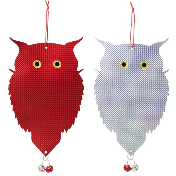 【法人様のみの販売】アーテック　吊り下げ式 防鳥キラキラフクロウくん 2個入　00035203