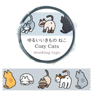 【法人様のみの販売】アーテック　マスキングテープ ゆるいいきもの ねこ　00074650