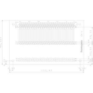 サンハヤト 4列千鳥コネクタ用基板　CK-1｜weball