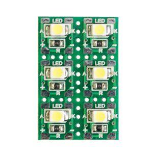 エレキット チップ部品はんだ付け練習キット 白色LED LK-ST1 LK-ST1 チップ部品はんだ付け練習キット エレキット 1個 LK-ST1