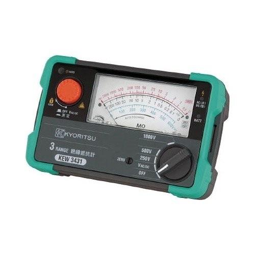 共立電気計器　4レンジアナログ絶縁抵抗計　3442コード