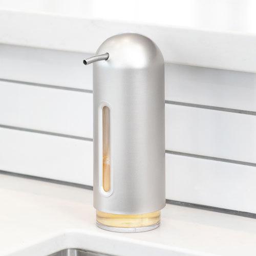 umbra ペンギンポンプ ソープディスペンサー ニッケル 大容量 ポンプ式 ハンドソープ 洗剤 キ...