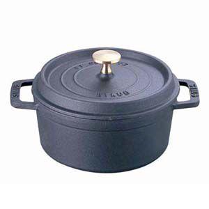 ストウブ staub ピコ ココット ラウンド 12cm 黒 40509-471 日本正規品業務用