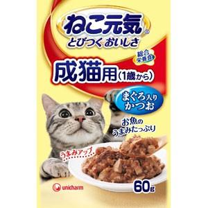ユニ・チャーム ねこ元気パウチ 成猫用 まぐろ入...の商品画像