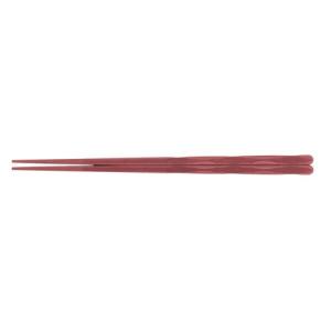 福井クラフト SPS樹脂箸 面彫 22.7cm 茶