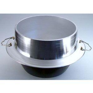 特選国産品 アルミ鋳物 羽釜 28cm 炊飯量 2.5升 ハガマ 中尾工業