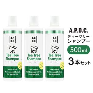 APDC ティーツリーシャンプー 犬用 500ml×3 3本セット A.P.D.C. たかくら新産業 犬用シャンプー｜webby