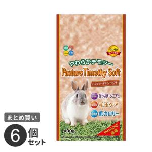 まとめ買い ハイペット パスチャーチモシーソフト やわらかさ厳選 400g 6個セット うさぎ 子ウサギ 牧草 おやつ 総合栄養食 毛玉ケア 小動物☆★