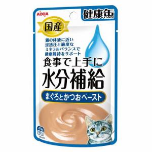 アイシア 国産 健康缶パウチ 水分補給 まぐろとかつおペースト 40g