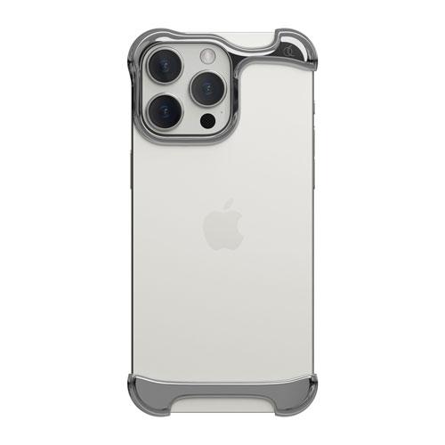 Arc Pulse for iPhone 16 Pro Max バンパーケース アルミ・ミラーシルバ...