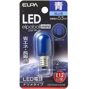 ELPA LED電球 ナツメ型 E12 LDT1B-G-E12-G102｜webby