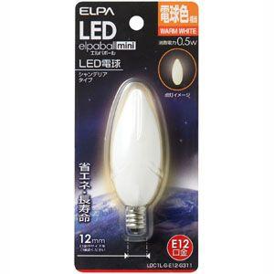 ELPA LED電球 シャンデリア E12 LDC1L-G-E12-G311｜webby