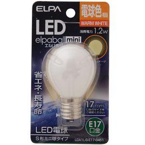 ELPA LED電球 S型 E17 LDA1L-G-E17-G451｜webby