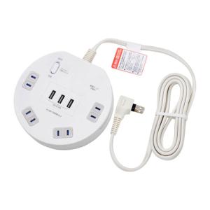 エルパ ELPA 耐雷 丸型 4個口 2m U...の詳細画像1