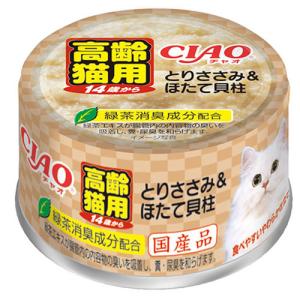 いなば CIAO 14歳からのとりささみ＆ほたて貝柱 85g M-53