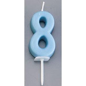 カメヤマ ナンバーキャンドルパステル 8番