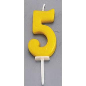 カメヤマ ナンバーキャンドルパステル 5番の商品画像