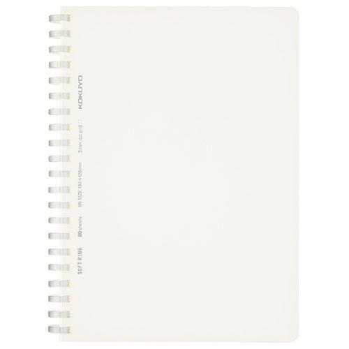 コクヨ ソフトリングノート 方眼ドット罫 80枚 B6 クリア ス-SV548WT-T